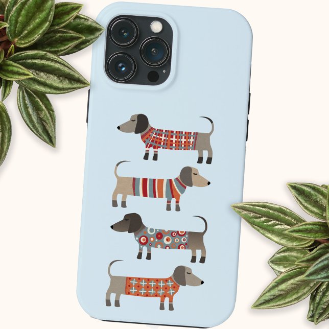 Funda Para iPhone Perro Dachshund (Dachshund Wiener Sausage Dog cell phone case)