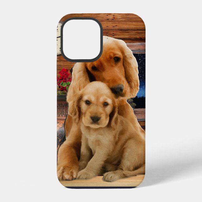 Funda Para iPhone perro de aguas de labrador (Reverso )