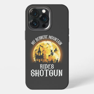 Funda Para iPhone 13 Pro Perro de Bernese monta en la escopeta, perro parla