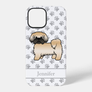 Funda Para iPhone 12 Pro Perro De Dibujos Animados Shih Tzu Con Máscara Neg