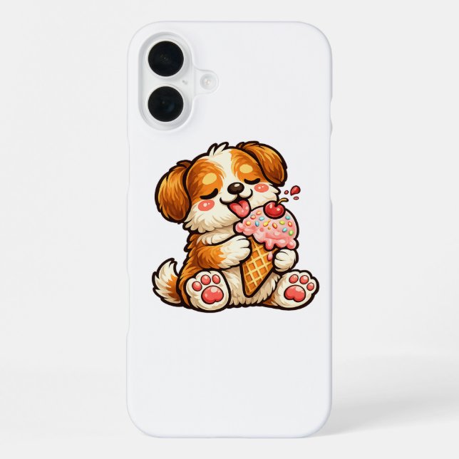 Funda Para iPhone Perro de helado genial (Reverso )