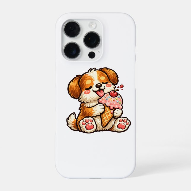 Funda Para iPhone Perro de helado genial (Reverso)