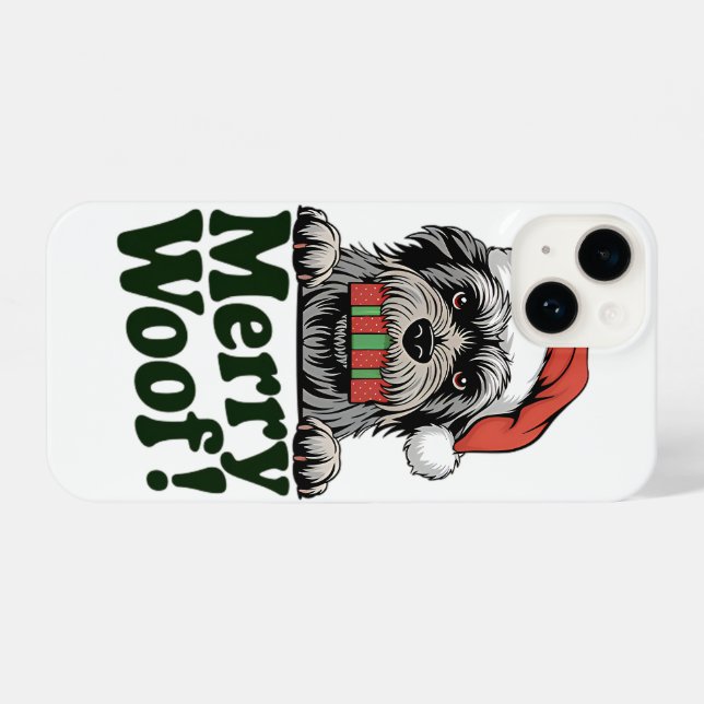 Funda Para iPhone perro de navidades de wory (Reverso Horizontal)