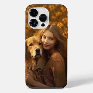 Funda Para iPhone 14 Pro Max Perro golden retriever personalizado Mejor Mamá de