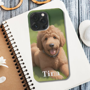 Funda Para iPhone 13 Pro Perro Goldendoodle Personalizado