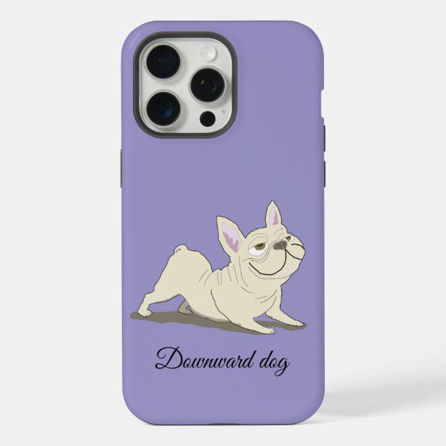Funda Para iPhone perro hacia abajo (Reverso )