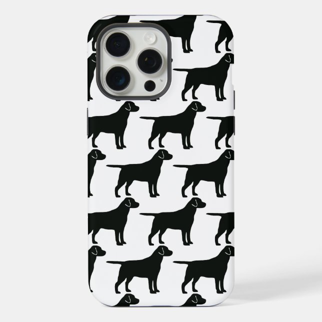 Funda Para iPhone Perro Labrador Negro (Reverso )