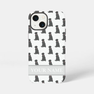 Funda Para iPhone 13 Mini Perro Labrador Retriever Negro Personalizado