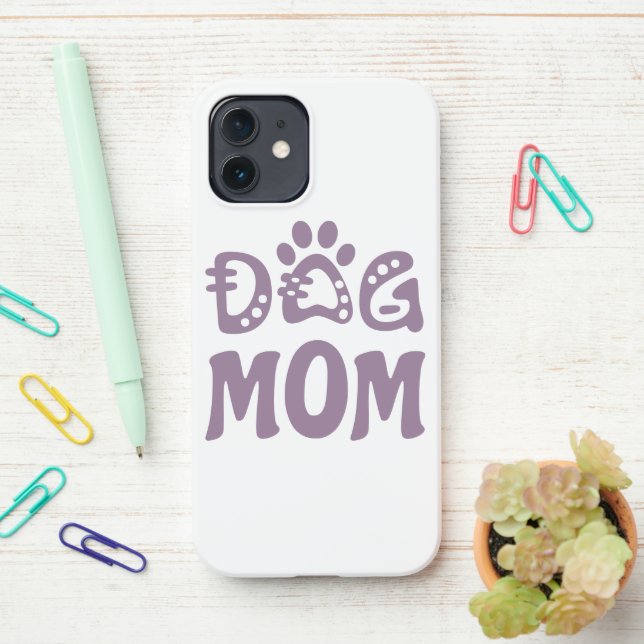 Funda Para iPhone Perro Mamá (En el escritorio)