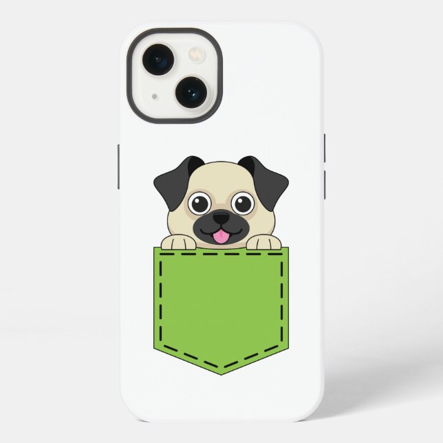 Funda Para iPhone Perro Mascota de bolsillo (Reverso )