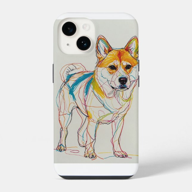 Funda Para iPhone Perro, muchos colores (Reverso )