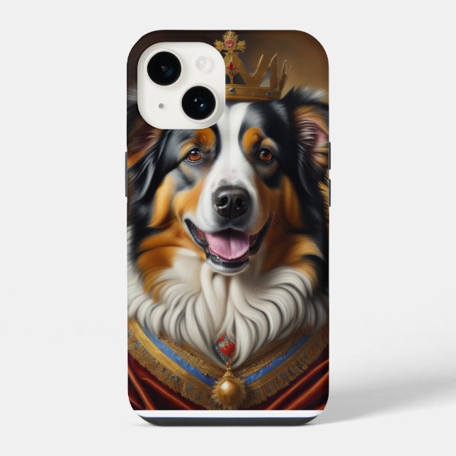 Funda Para iPhone Perro pastor australiano (Reverso )