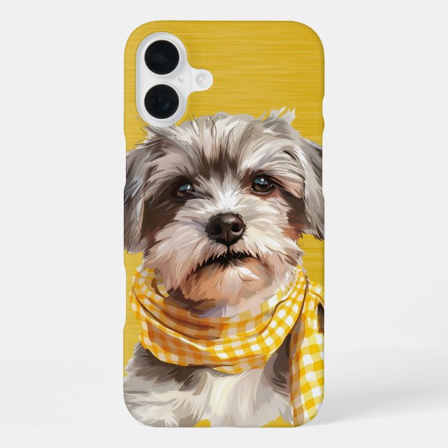 FUNDA PARA iPhone PERRO PERRITO TERRIER LANUDO ADORABLE (Reverso )