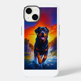 Funda Para iPhone 14 Perro Rottweiler Rottie