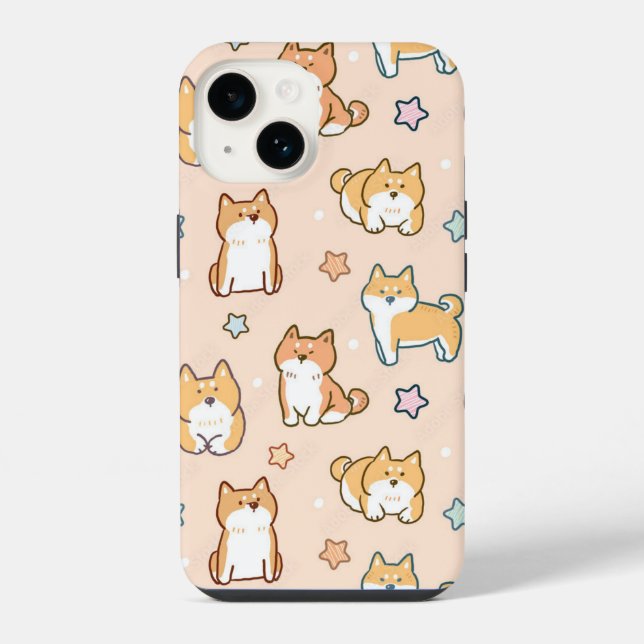 Funda Para iPhone Perro shiba inu (Reverso )