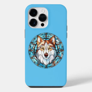 Funda Para iPhone 14 Pro Max Perro Siberiano Husky de Vidrio Emplomado