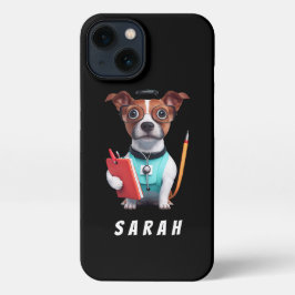 Perro trabajando como enfermera, perro llevando un