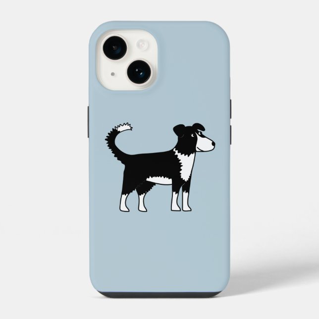 Funda Para iPhone Perro Welsh Border Collie (Reverso )