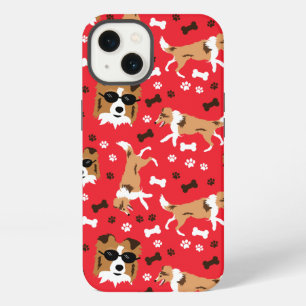 Perros de oveja Shetland Shells Cute Dog Pattern