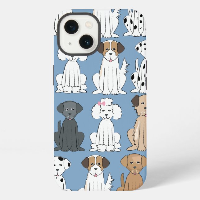 Funda Para iPhone Perros Sonrientes (Reverso )