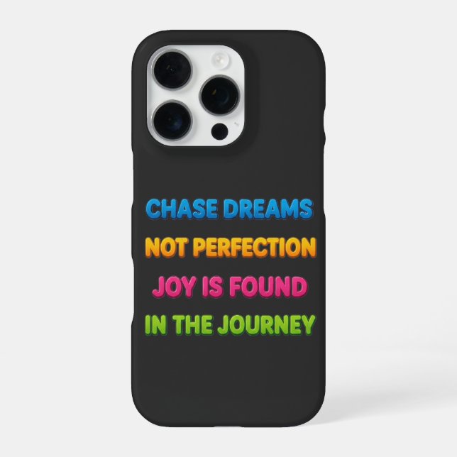 Funda Para iPhone Persigue sueños (Reverso)