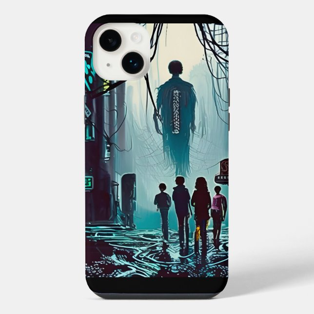 Funda Para iPhone Persiguiendo a los Malos (Versión 2) (Reverso)
