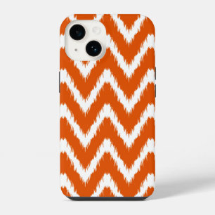 Funda Para iPhone 14 Persimmon Asian Moods Ikat Chevrones