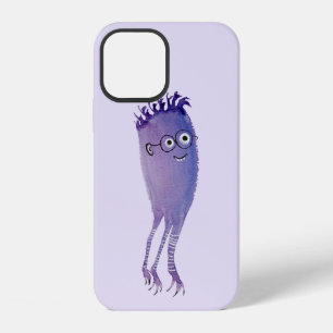 Funda Para iPhone 12 Personaje Morado Adorable Nerdy