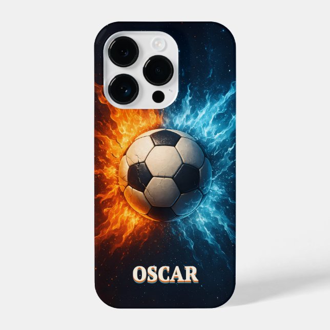Funda Para iPhone Personalised Sports/Soccer iPhone 14 Pro Case (Reverso )