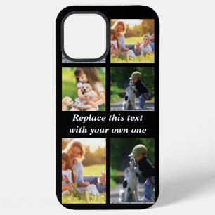 Funda Para iPhone 12 Pro Max Personaliza el collage de fotos y texto Case-Mate
