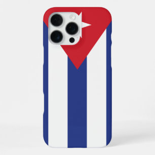 Funda Para iPhone 16 Pro Max PERSONALIZABLE de Bandera de CUBA
