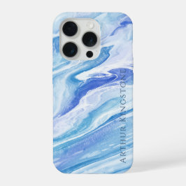 Personalizable de mármol azul turquesa