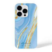 Personalizable de mármol de Blue Sky Gold Purpurin