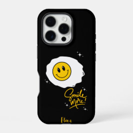Funda Para iPhone 16 Pro Personalizable de sonrisa lateral soleado