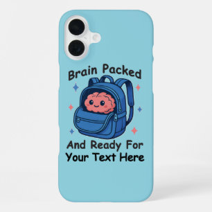 Funda Para iPhone 16 Plus Personalizable de vuelta a la escuela "listo para