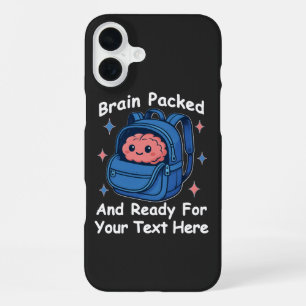 Funda Para iPhone 16 Plus Personalizable de vuelta a la escuela "listo para 