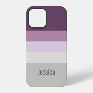 Funda Para iPhone 12 Pro Personalizable - Gris rosa morado magenta