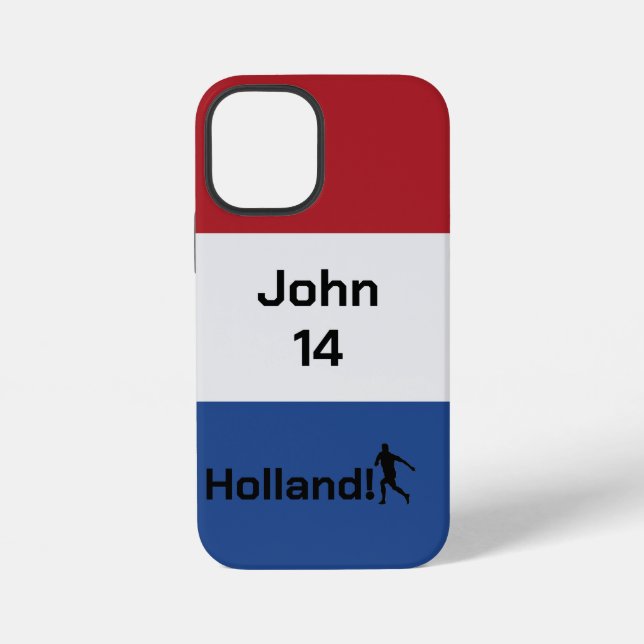 Funda Para iPhone Personalizable holandés de fútbol (Reverso )