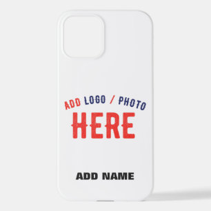 FUNDA PARA iPhone 12 PERSONALIZABLE MODERNO ESTILO BLANCO VERIFICADO MA