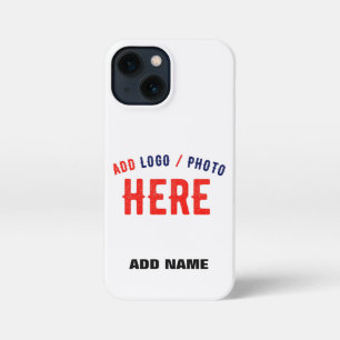 FUNDA PARA iPhone 13 MINI PERSONALIZABLE MODERNO ESTILO BLANCO VERIFICADO MA