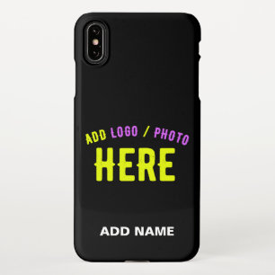 FUNDA PARA iPhone XS MAX PERSONALIZABLE MODERNO ESTILO NEGRO VERIFICADO MAR