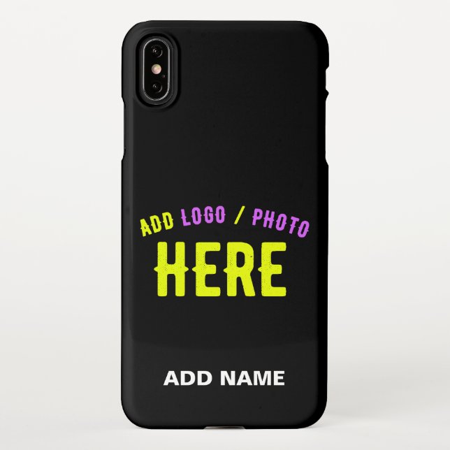 FUNDA PARA iPhone PERSONALIZABLE MODERNO ESTILO NEGRO VERIFICADO MAR (Reverso)