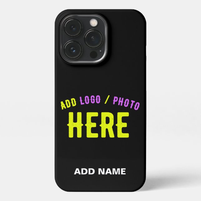 FUNDA PARA iPhone PERSONALIZABLE MODERNO ESTILO NEGRO VERIFICADO MAR (Reverso)