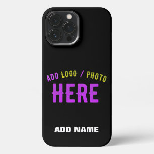 FUNDA PARA iPhone 13 PRO MAX PERSONALIZABLE MODERNO ESTILO NEGRO VERIFICADO MAR