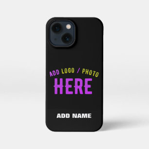 FUNDA PARA iPhone 13 MINI PERSONALIZABLE MODERNO ESTILO NEGRO VERIFICADO MAR