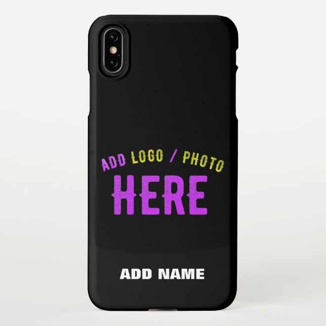 FUNDA PARA iPhone PERSONALIZABLE MODERNO ESTILO NEGRO VERIFICADO MAR (Reverso)