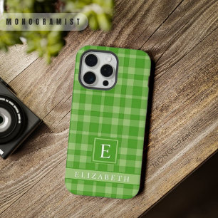 Personalizable Pastel Peach Pink Checkered Pattern