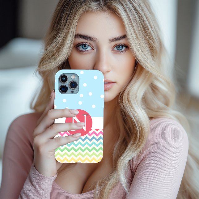 Funda para iPhone Personalizada Polka Zag (Polka Zag iPhone Case)