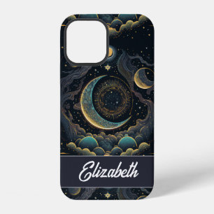 Funda Para iPhone 12 Personalizado Bonito Mágico Fase Lunar Brujería