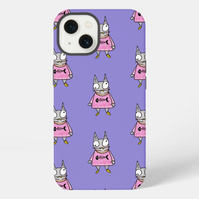 Funda Para iPhone Personalizado Cat (Reverso )